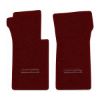 1963 Chevrolet Corvette floor mats with the Die-Electric 1976-82 Corvette logo in Essex 1045A Maroon carpet, illustration