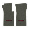1964 Chevrolet Corvette floor mats with the Corvette logo in Essex 1038A Lt Charcoal carpet, illustration