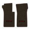 1965 Chevrolet Corvette floor mats with the Corvette logo in Essex 1060A Brown carpet, illustration