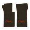 1966 Chevrolet Corvette floor mats with the Corvette Stingray logo in Essex 1060A Brown carpet, illustration