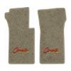 1966 Chevrolet Corvette floor mats with the Corvette Stingray logo in Essex 1076A Prairie Tan carpet, illustration