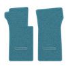 1966 Chevrolet Corvette floor mats with the Die-Electric 1976-82 Corvette logo in Loop 09 Medium Blue carpet, illustration