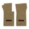 1966 Chevrolet Corvette floor mats with the Corvette logo in Essex 1004A Cream carpet, illustration