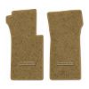 1966 Chevrolet Corvette floor mats with the Die-Electric 1976-82 Corvette logo in Essex 1054A Caramel carpet, illustration