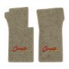 1967 Chevrolet Corvette floor mats with the Corvette Stingray logo in Essex 1035A Beige carpet, illustration