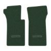 1967 Chevrolet Corvette floor mats with the Die-Electric 1976-82 Corvette logo in Loop 08 Dark Green carpet, illustration