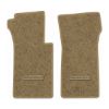 1967 Chevrolet Corvette floor mats with the Die-Electric 1976-82 Corvette logo in Essex 1004A Cream carpet, illustration
