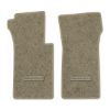 1967 Chevrolet Corvette floor mats with the Die-Electric 1976-82 Corvette logo in Essex 1035A Beige carpet, illustration