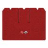 1968 Chevrolet Corvette cargo mat with the 1968-72 Corvette Cross Flags logo in Loop 02 Red carpet, illustration