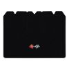 1968 Chevrolet Corvette cargo mat with the 1968-72 Corvette Cross Flags logo in Essex 1001A Black carpet, illustration