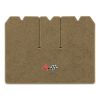 1968 Chevrolet Corvette cargo mat with the 1968-72 Corvette Cross Flags logo in Essex 1004A Cream carpet, illustration