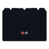 1968 Chevrolet Corvette cargo mat with the 1968-72 Corvette Cross Flags logo in Essex 1044A Midnight Blue carpet, illustration