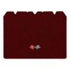 1968 Chevrolet Corvette cargo mat with the 1968-72 Corvette Cross Flags logo in Essex 1045A Maroon carpet, illustration