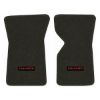 1968 Chevrolet Corvette floor mats with the Corvette logo in Essex 1097A Charcoal carpet, illustration
