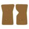 1969 Chevrolet Corvette floor mats with the Stingray logo in Loop 11 Medium Saddle carpet, illustration