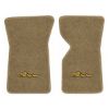 1969 Chevrolet Corvette floor mats with the Stingray logo in Essex 1004A Cream carpet, illustration