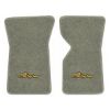 1969 Chevrolet Corvette floor mats with the Stingray logo in Essex 1053A Silver carpet, illustration