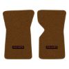 1969 Chevrolet Corvette floor mats with the Corvette logo in Loop 12 Dark Saddle carpet, illustration