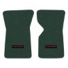 1969 Chevrolet Corvette floor mats with the Corvette logo in Loop 25 Blue Green carpet, illustration