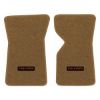 1969 Chevrolet Corvette floor mats with the Corvette logo in Cutpile 4640 Dark Saddle carpet, illustration
