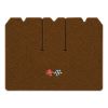 1969 Chevrolet Corvette cargo mat with the 1968-72 Corvette Cross Flags logo in Loop 12 Dark Saddle carpet, illustration