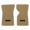 1969 Chevrolet Corvette floor mats with the Corvette logo in Cutpile 7140 Medium Saddle carpet, illustration