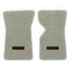1969 Chevrolet Corvette floor mats with the Corvette logo in Cutpile 7715 Gray carpet, illustration