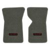 1969 Chevrolet Corvette floor mats with the Corvette logo in Essex 1038A Lt Charcoal carpet, illustration