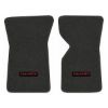 1969 Chevrolet Corvette floor mats with the Corvette logo in Essex 1079A Dk Slate carpet, illustration