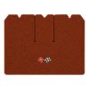 1969 Chevrolet Corvette cargo mat with the 1968-72 Corvette Cross Flags logo in Loop 21 Burnt Orange carpet, illustration