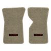 1969 Chevrolet Corvette floor mats with the Corvette logo in Essex 1035A Beige carpet, illustration