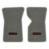 1969 Chevrolet Corvette floor mats with the Corvette logo in Essex 1066A Gray carpet, illustration