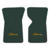 1970 Chevrolet Corvette floor mats with the Stingray logo in Loop 25 Blue Green carpet, illustration