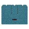 1969 Chevrolet Corvette cargo mat with the Corvette logo in Loop 09 Medium Blue carpet, illustration