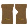 1970 Chevrolet Corvette floor mats with the Stingray logo in Cutpile 4640 Dark Saddle carpet, illustration