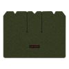 1969 Chevrolet Corvette cargo mat with the Corvette logo in Loop 30 Dark Olive Green carpet, illustration
