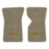 1970 Chevrolet Corvette floor mats with the Stingray logo in Essex 1035A Beige carpet, illustration