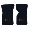 1970 Chevrolet Corvette floor mats with the Stingray logo in Essex 1044A Midnight Blue carpet, illustration