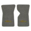 1970 Chevrolet Corvette floor mats with the Stingray logo in Essex 1066A Gray carpet, illustration