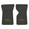 1970 Chevrolet Corvette floor mats with the Stingray logo in Essex 1068A Medium Gray carpet, illustration