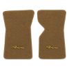 1970 Chevrolet Corvette floor mats with the Stingray logo in Cutpile 4640 Dark Saddle carpet, illustration