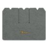 1970 Chevrolet Corvette cargo mat with the Stingray logo in Cutpile 807 Dark Gray carpet, illustration