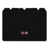 1970 Chevrolet Corvette cargo mat with the 1968-72 Corvette Cross Flags logo in Cutpile 801 Black carpet, illustration