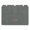 1970 Chevrolet Corvette cargo mat with the 1968-72 Corvette Cross Flags logo in Cutpile 807 Dark Gray carpet, illustration