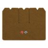 1970 Chevrolet Corvette cargo mat with the 1968-72 Corvette Cross Flags logo in Cutpile 820 Saddle carpet, illustration
