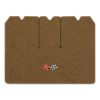 1970 Chevrolet Corvette cargo mat with the 1968-72 Corvette Cross Flags logo in Cutpile 4640 Dark Saddle carpet, illustration