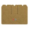 1970 Chevrolet Corvette cargo mat with the 1968-72 Corvette Cross Flags logo in Cutpile 7037 Doeskin / Camel Tan carpet, illustration