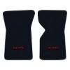1970 Chevrolet Corvette floor mats with the Corvette logo in Essex 1044A Midnight Blue carpet, illustration