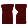 1970 Chevrolet Corvette floor mats with the Corvette logo in Essex 1045A Maroon carpet, illustration