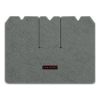 1970 Chevrolet Corvette cargo mat with the Corvette logo in Cutpile 807 Dark Gray carpet, illustration